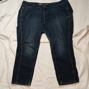 LANE BRYANT PERFECTLY SLIM STRAIGHT LEG JEANS WOMENS PLUS SIZE 28 AVE PANTS